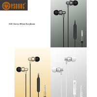 Earphone with Powerful Bass and Dynamic Sound Noise Isolating Replaceable Earbuds Portable Headphones for Android IOS
